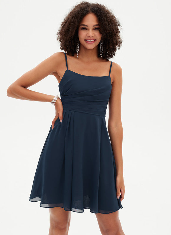 Robe Courte Courte Marine - gallery 4
