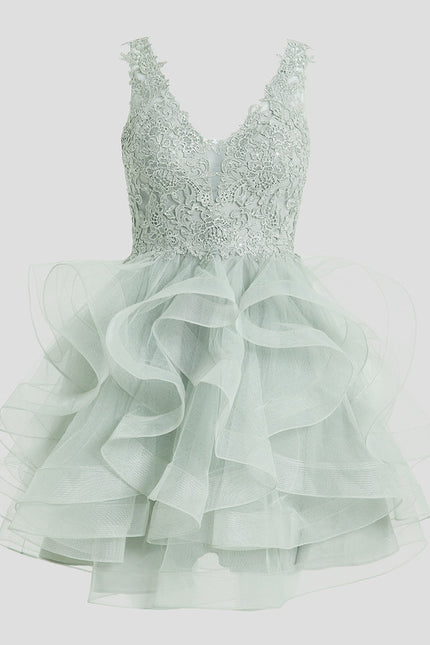 Robe Courte Cocktail En Tulle - gallery 8