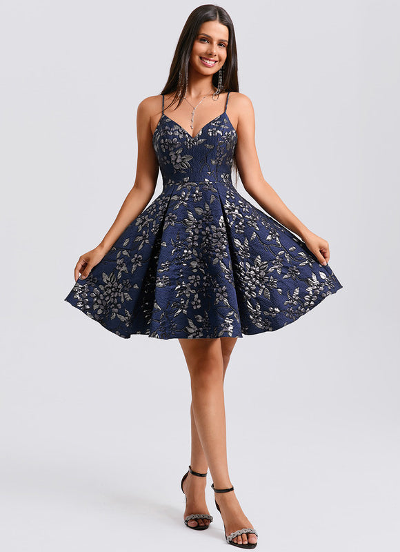 Robe Courte À Godets - gallery 7