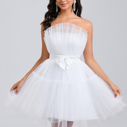 Robe Princesse Courte Blanche