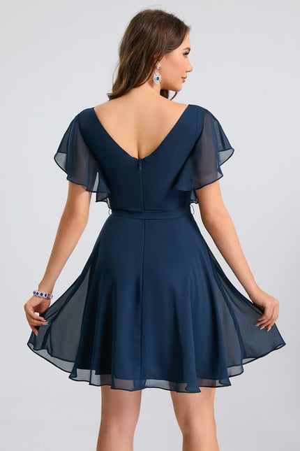 Robe Fluide Droite Courte - gallery 5