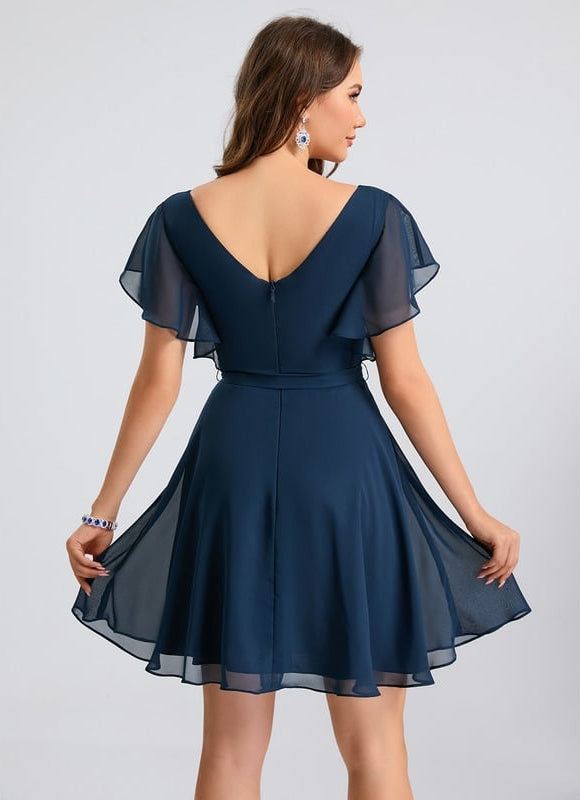 Robe Fluide Droite Courte - gallery 5