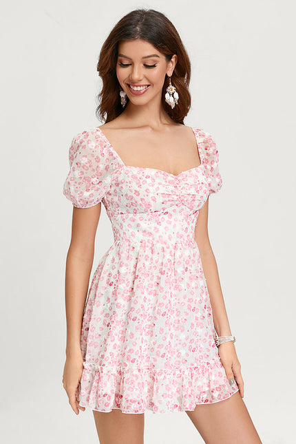 Robe Courte Évasée Pastel - gallery 4