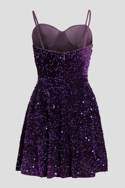 Robe Courte A Paillettes - gallery 7