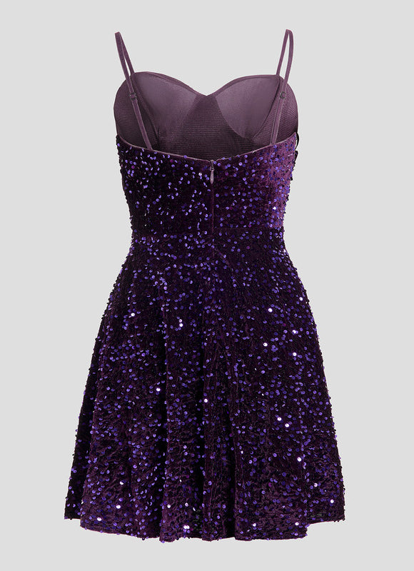 Robe Courte A Paillettes - gallery 7