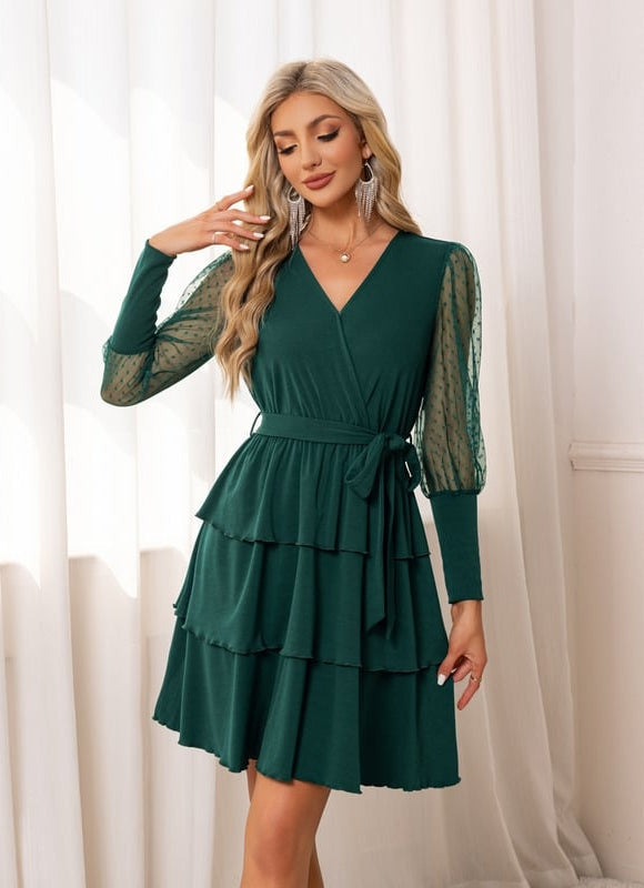 Robe Verte Sauge Courte