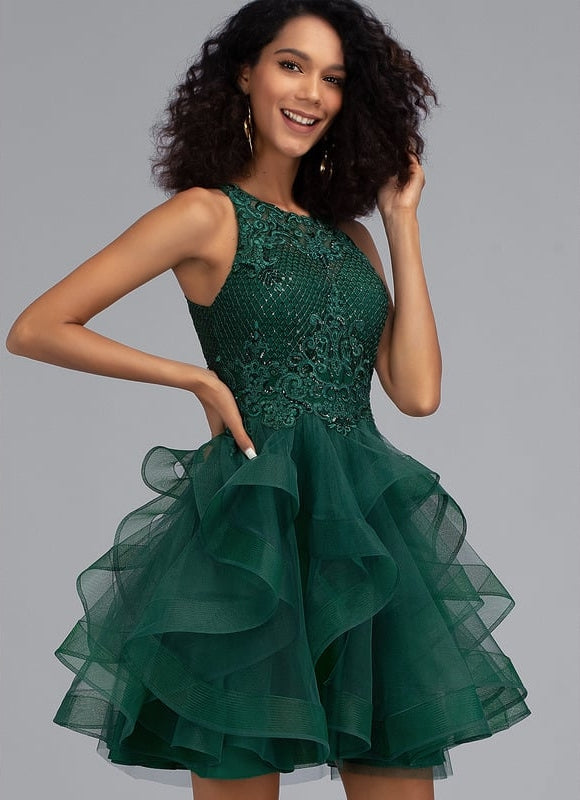 Robe Courte Festive Pailletée - gallery 4