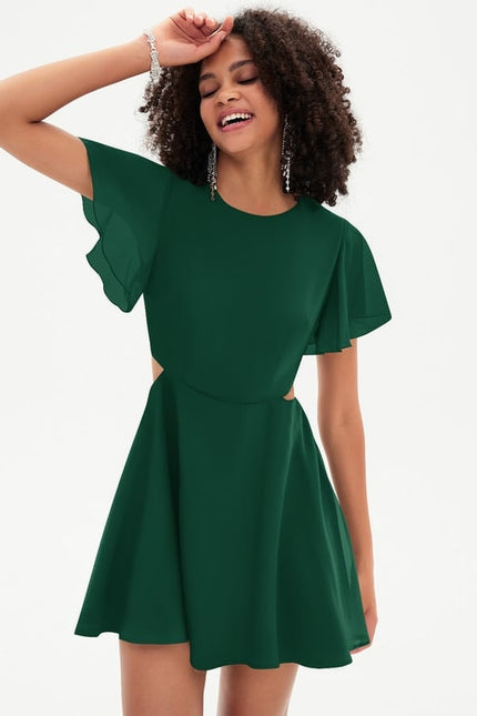 Robe Col Rond Manche Courte - gallery 5