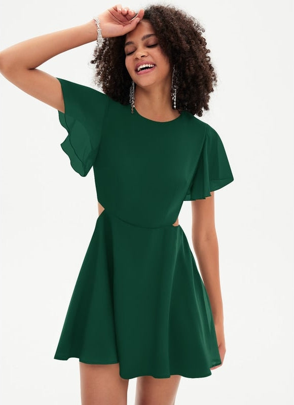 Robe Col Rond Manche Courte - gallery 5