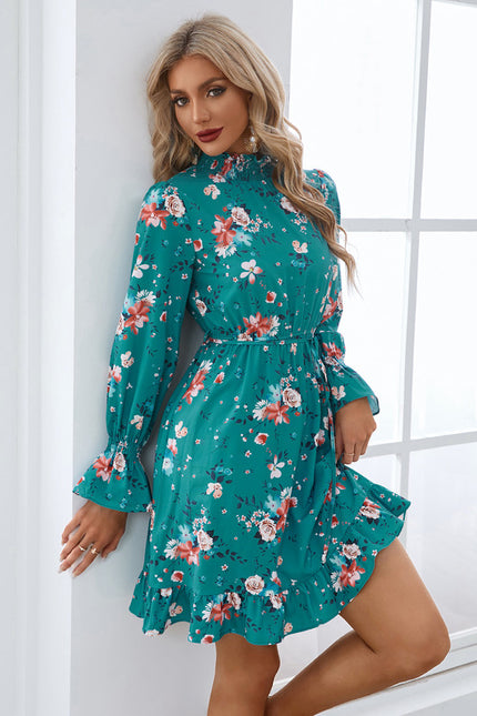 Robe Courte Imprimé Floral - gallery 1