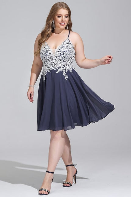 Robe Courte Évasée Brodée - gallery 5