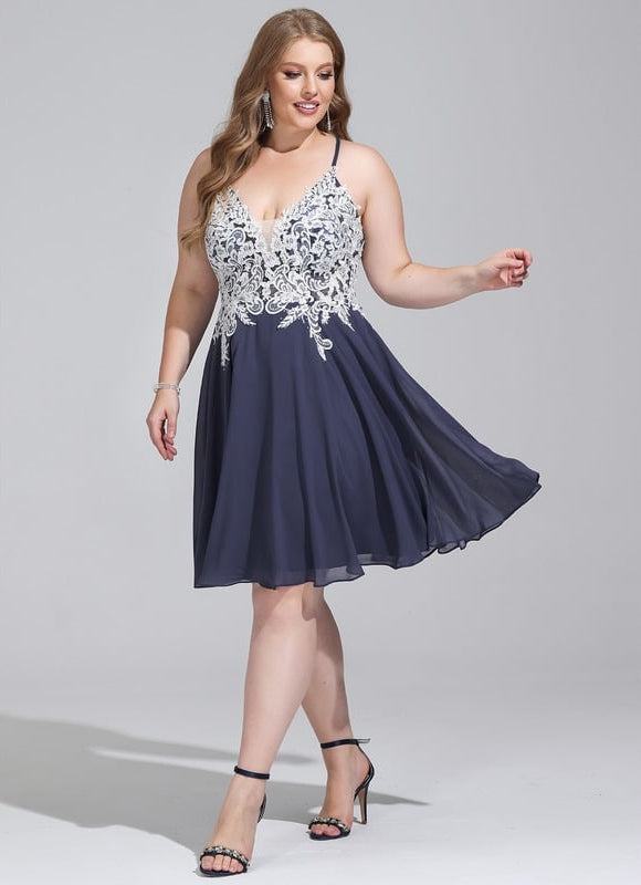 Robe Courte Évasée Brodée - gallery 5