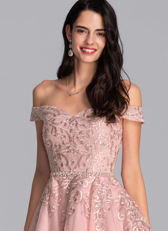 Robe Courte Tulle Perlée - gallery 1