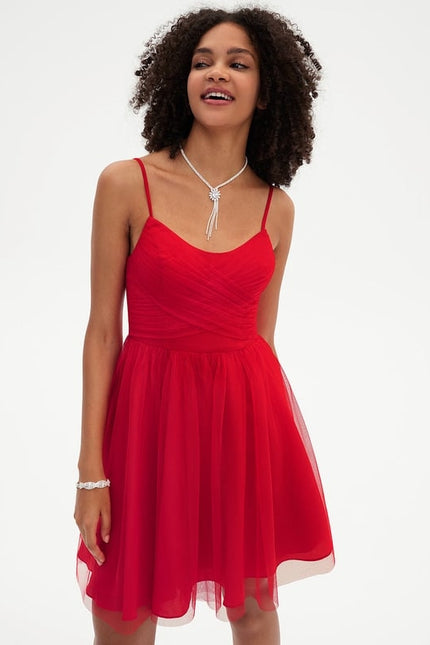 Robe Courte Tulle Évasée - gallery 5