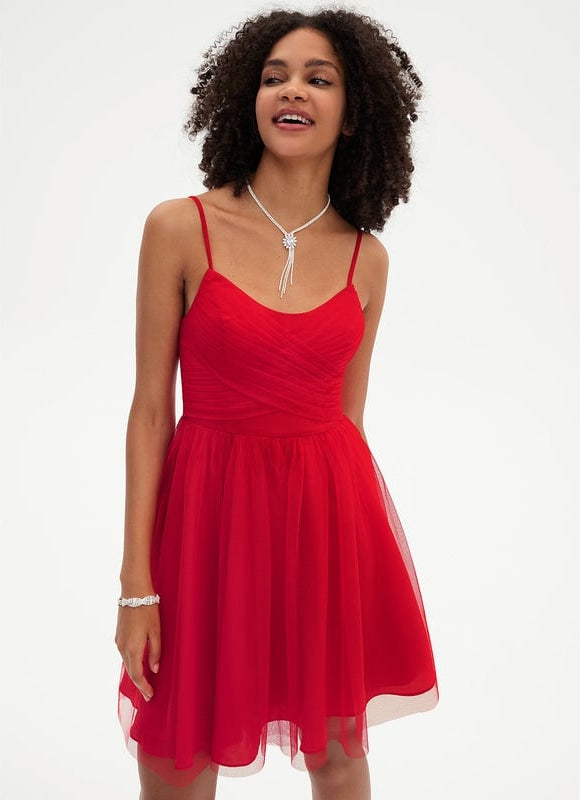 Robe Courte Tulle Évasée - gallery 5
