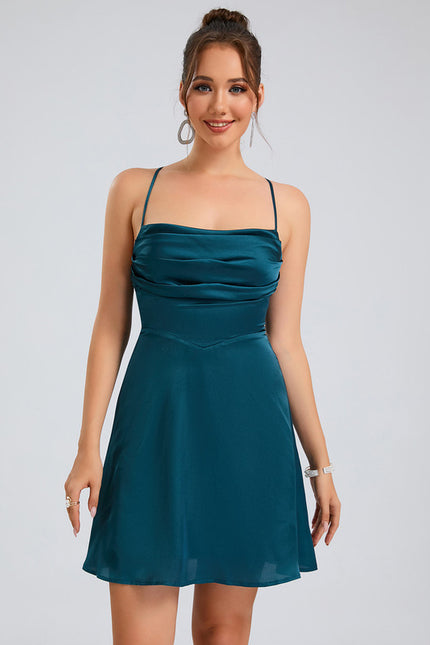 Robe Courte Éclat De Saphir