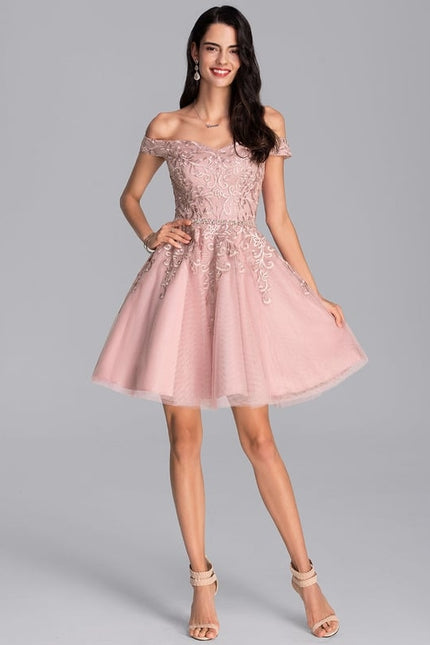 Robe Courte Tulle Perlée - gallery 3