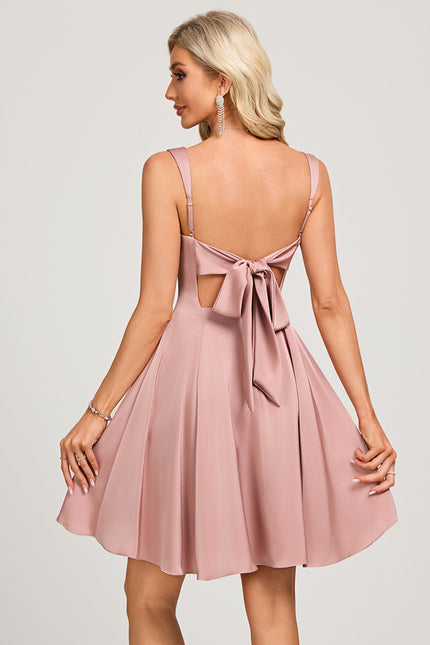 Robe Courte Trapèze Satinée - gallery 6