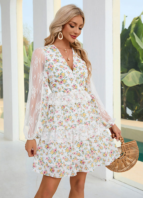 Robe Courte Florale Légère