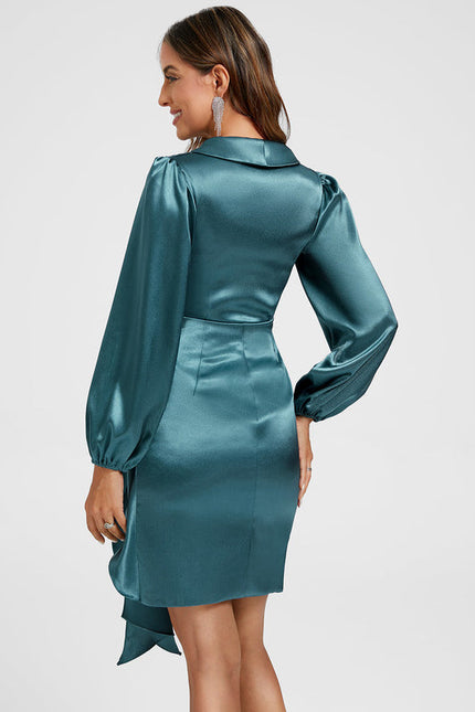 Robe Vert D'Eau Courte - gallery 5