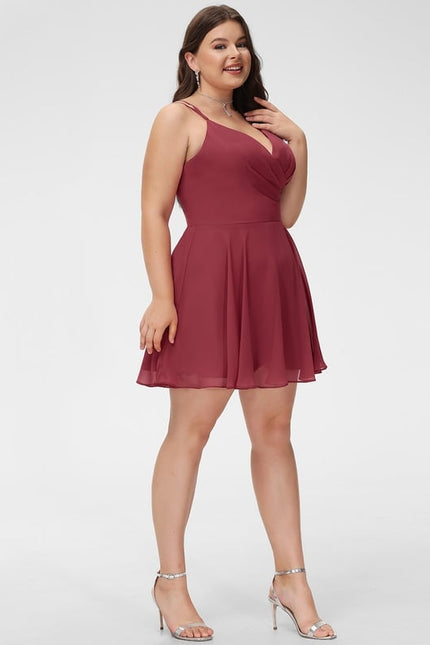 Robe Courte Mousseline Évasée - gallery 6