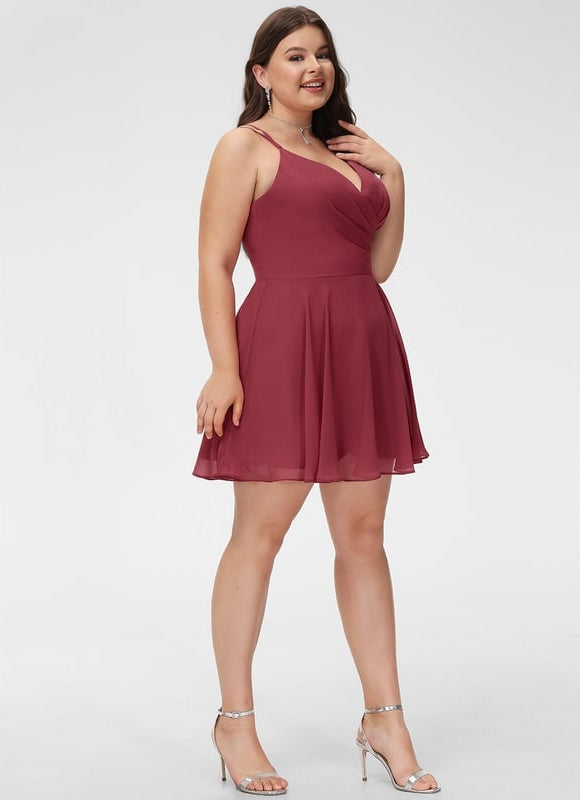 Robe Courte Mousseline Évasée - gallery 6