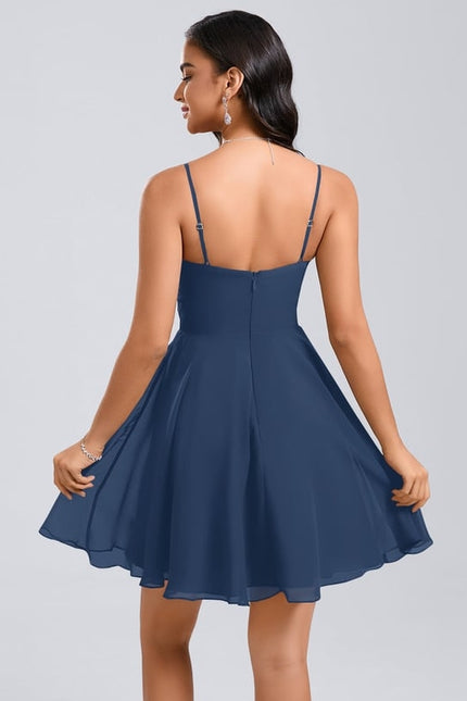 Robe Fluide Droite Courte - gallery 1
