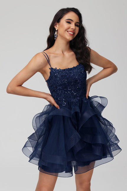 Robe Courte Festive Pailletée - gallery 1