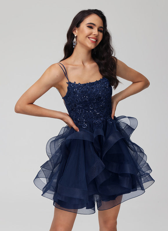 Robe Courte Festive Pailletée - gallery 1