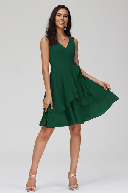 Robe Courte Mousseline Évasée