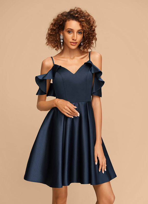 Robe Courte Élégance Aquatique - gallery 2