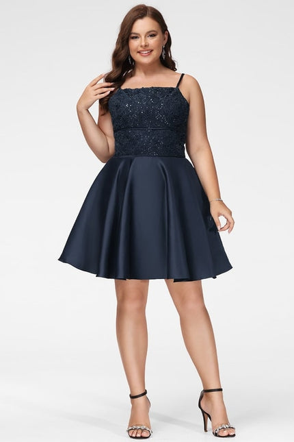 Robe Courte Rose Satinée - gallery 4