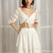 Robe Blanche Courte Broderie Anglaise