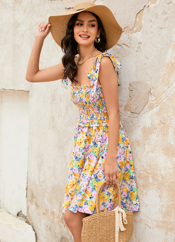 Robe Courte Fleuri Bohème - gallery 6