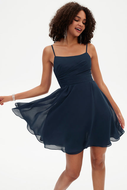 Robe Courte Courte Marine