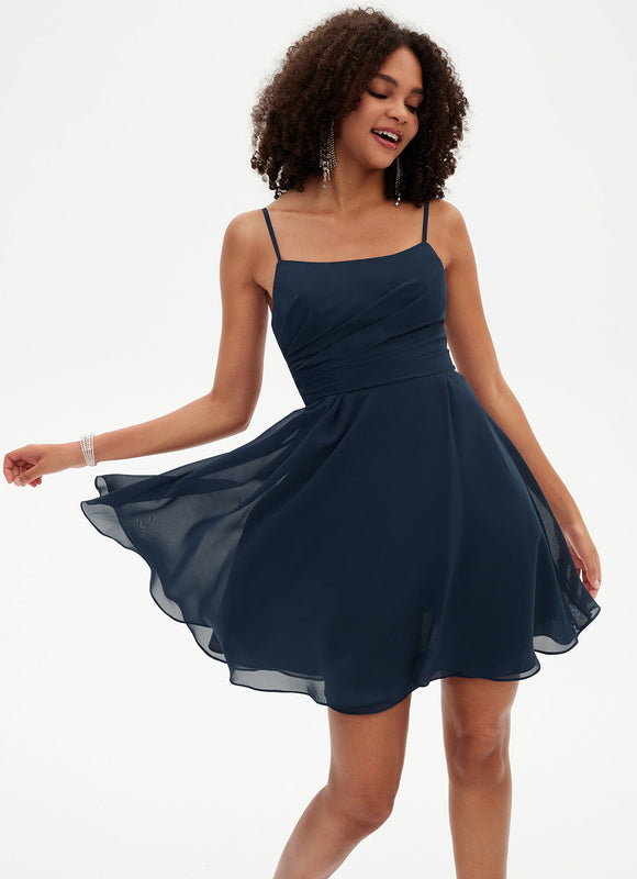 Robe Courte Courte Marine