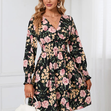 Robe Courte Fleurie Vaporeuse