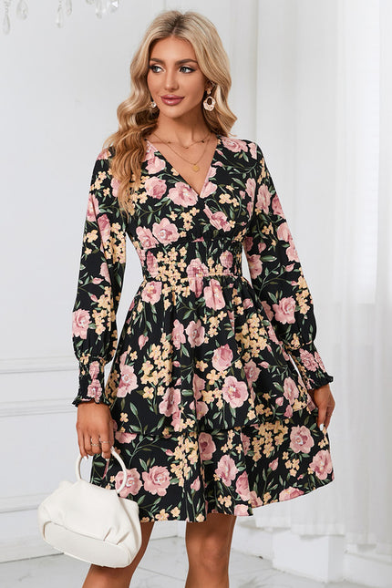 Robe Courte Fleurie Vaporeuse