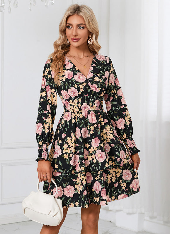 Robe Courte Fleurie Vaporeuse
