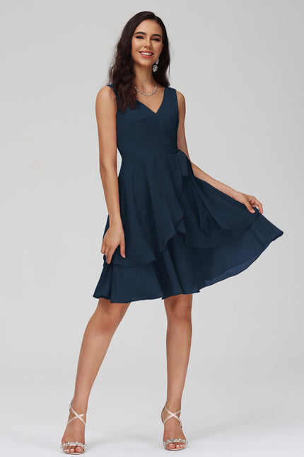 Robe Courte Mousseline Évasée - gallery 1