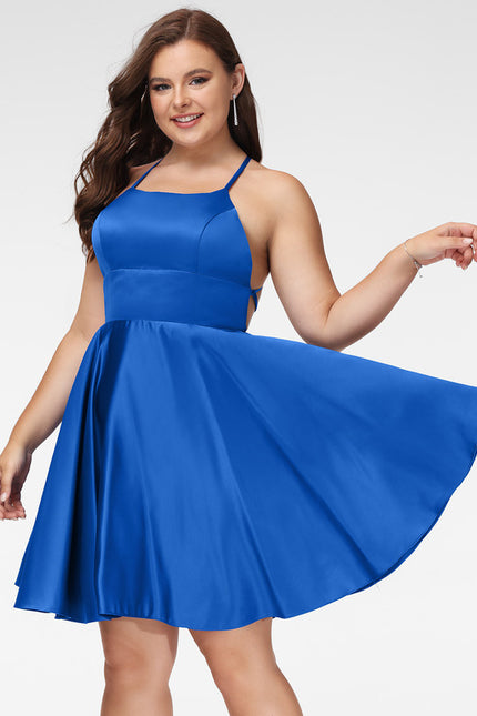 Robe Courte Rose Satinée - gallery 4