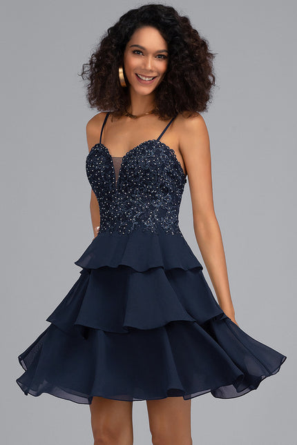 Robe Courte Festive À Paillettes