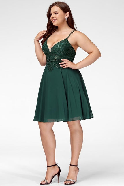Robe Courte Évasée Brodée - gallery 9