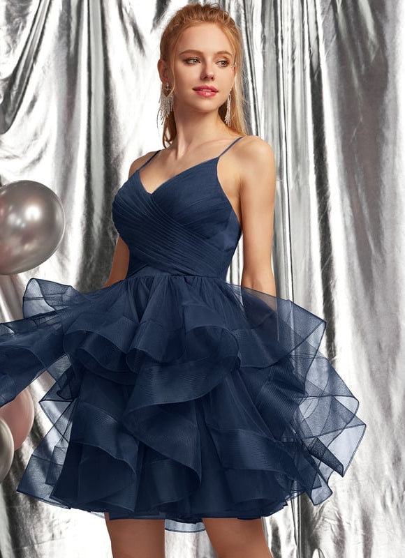 Robe Bleu Roi Courte - gallery 1