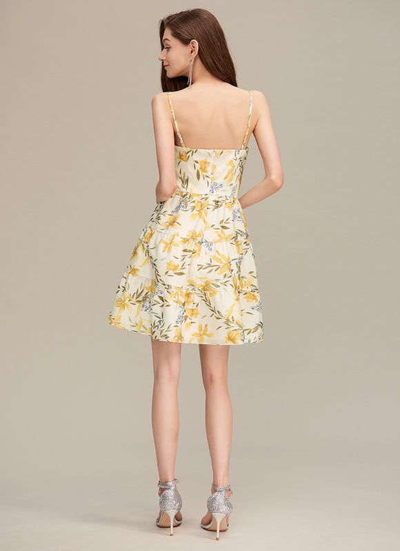 Robe Courte À Carreaux Légère - gallery 2