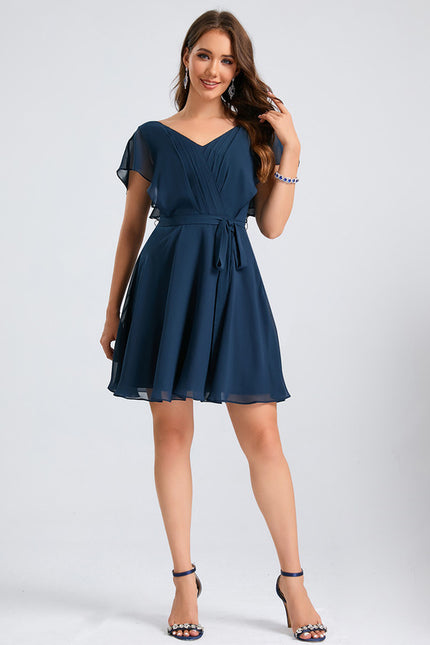 Robe Fluide Droite Courte - gallery 3