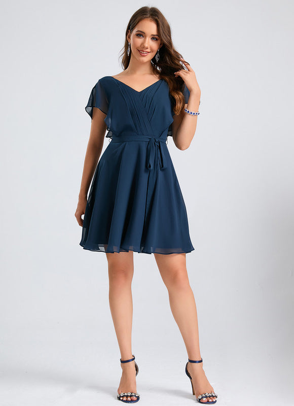 Robe Fluide Droite Courte - gallery 3