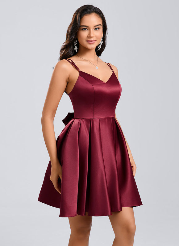 Robe De Soirée Courte Rouge - gallery 3