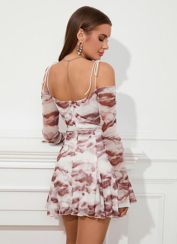 Robe Courte Douce Marbrée - gallery 6