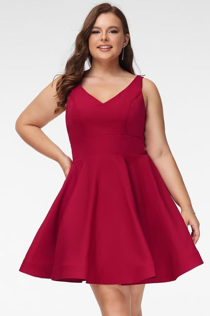 Robe Courte Rose Évasée - gallery 8